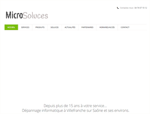 Tablet Screenshot of microsoluces.com
